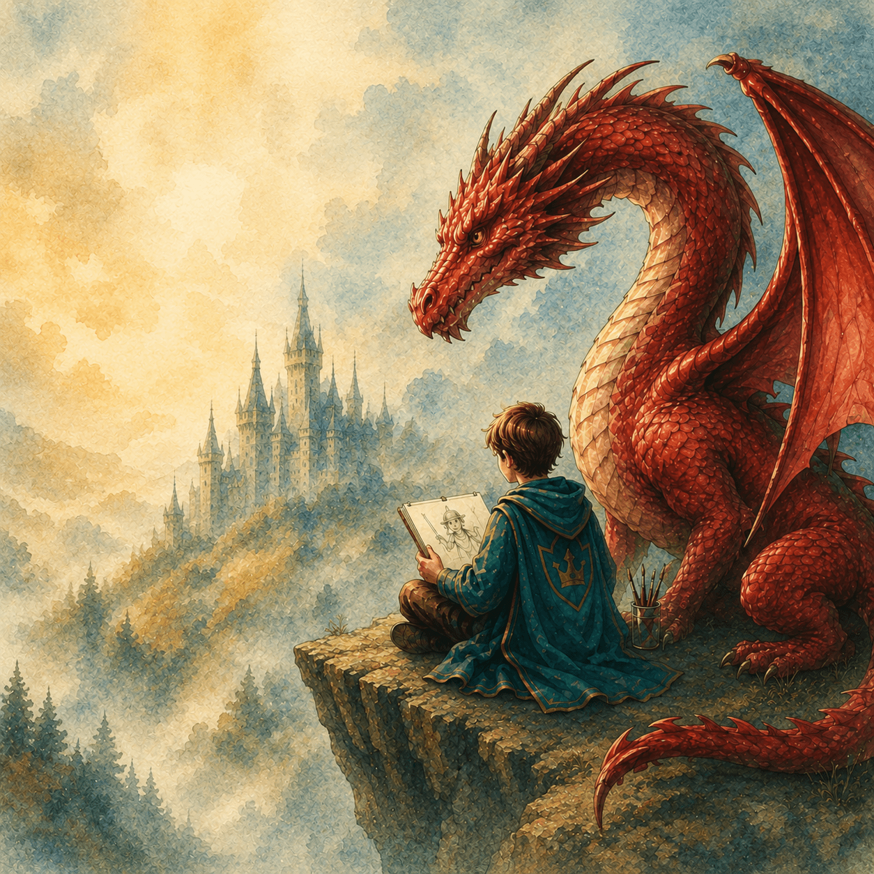 Boy and dragon