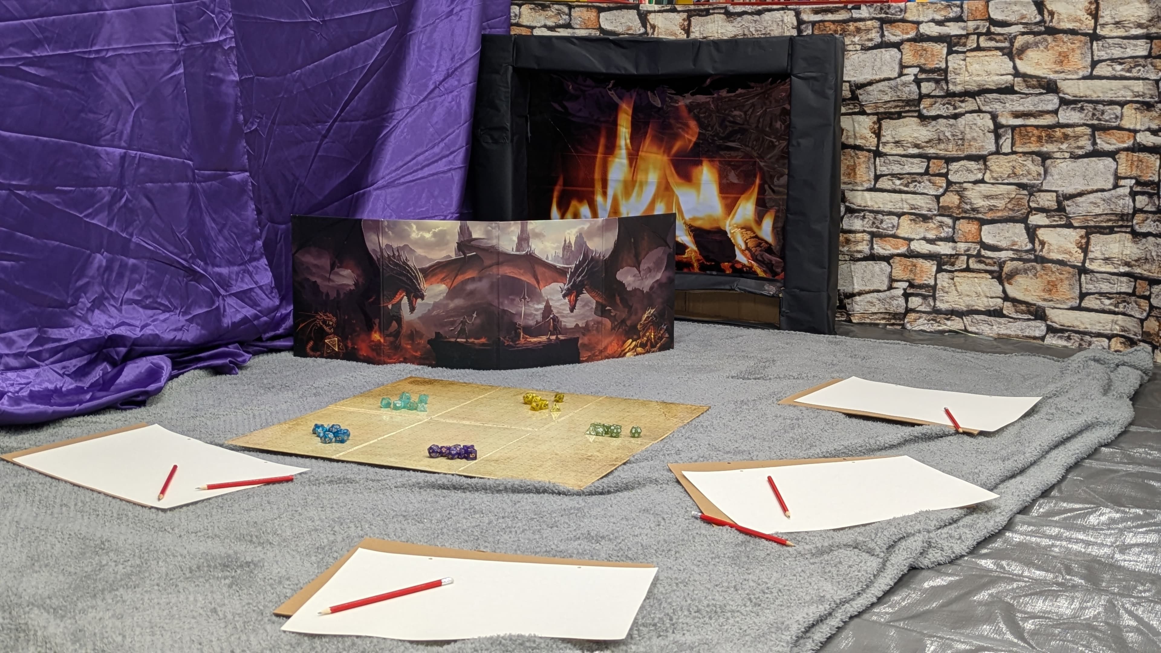 Picture of a DnD game setup